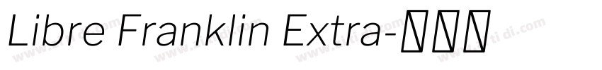 Libre Franklin Extra字体转换